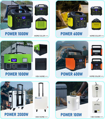 Mobile LifePO4 Rechargeable Power Station , Multipurpose 1000 Watt Power Bank