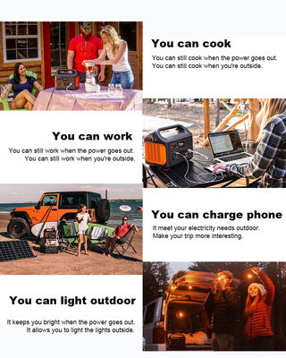 LiFePO4 Outdoor Portable Power Station Battery 12V 24V DC Output 220V Output