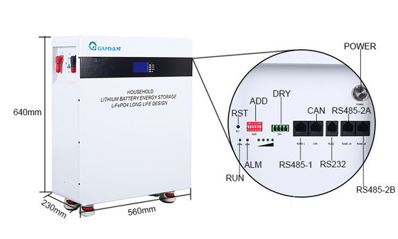 Residential Solar Powerwall Battery , 51.2V Solar Power Batteries For Home