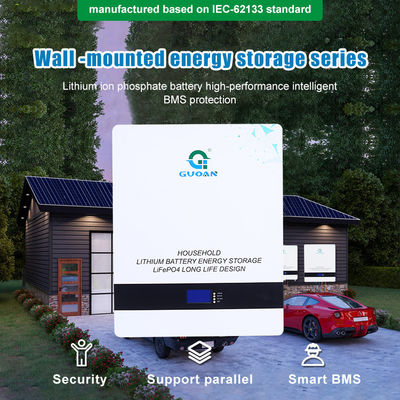 48V 200Ah 10KW Solar Energy Battery Power Wall Mounted With 16S LFP BMS