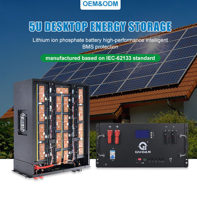 LifePO4 Energy Storage Cabinet Lithium Battery 48V 10KW 200Ah Stackable In Rack