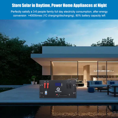 LifePO4 Energy Storage Cabinet Lithium Battery 48V 10KW 200Ah Stackable In Rack