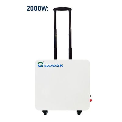 Suitacase Energy Portable Power Station Battery 2000W With Pull Road