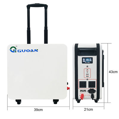 Suitacase Energy Portable Power Station Battery 2000W With Pull Road