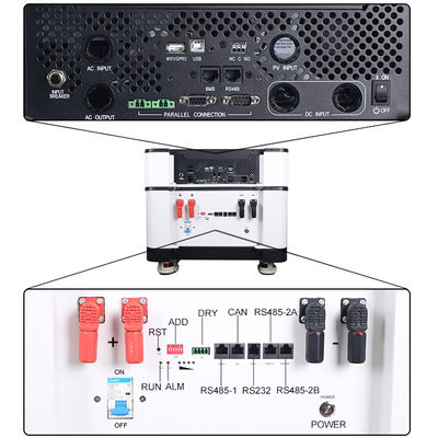 ESS 30KWH Solar Inverter With Battery 2 In 1 For Hybrid Solar System