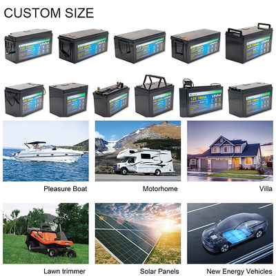12V 150Ah 200Ah LifePO4 Deep Cycle Battery Pack For RV And Fishing Boat