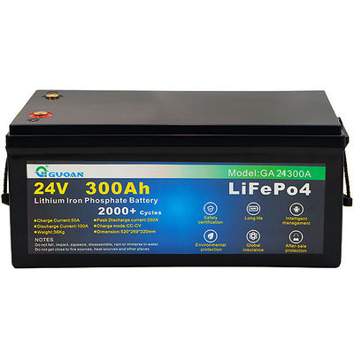 24V 300Ah Portable LifePO4 Battery Energy Storage Stable Deep Cycle