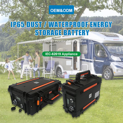 Outdoor 12V Portable LifePO4 Battery Lithium Ion Pack Built In Bluetooth