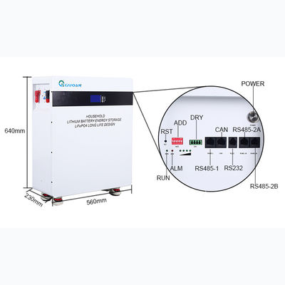 Pushable Home Solar Energy Battery Power Storage Vertical 51.2v 10kwh 200Ah