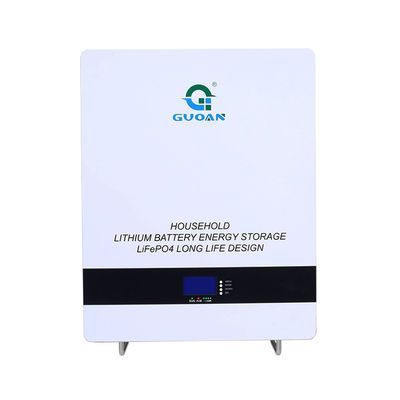 Deep Cycle Residential Solar Battery Storage , Indoor Lithium Battery Wall Mount